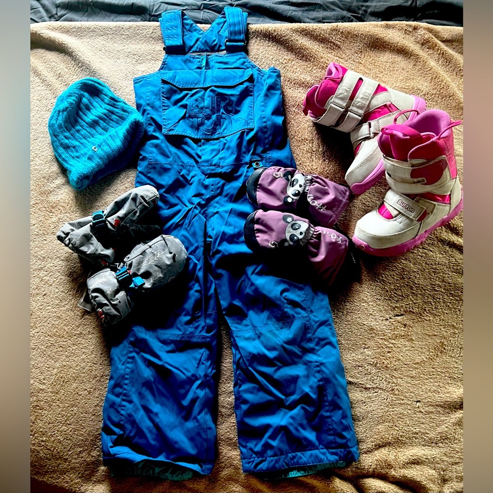 kids snowboard gear bundle